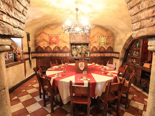 ristorante medievale interno